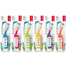 Radius Kidz Toothburh B?rns h?jre h?nd BPA -gratis ADA accepteret designet til at rense t?nder og tandk?d til b?rn 6 ?r og op - Assorterede farve