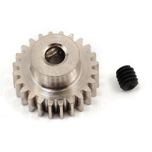 Robinson Racing 1024 Hard Nickel Plated Steel Motor Pinion Gear  1/8"""" Bore  48 Pitch  24 Tooth