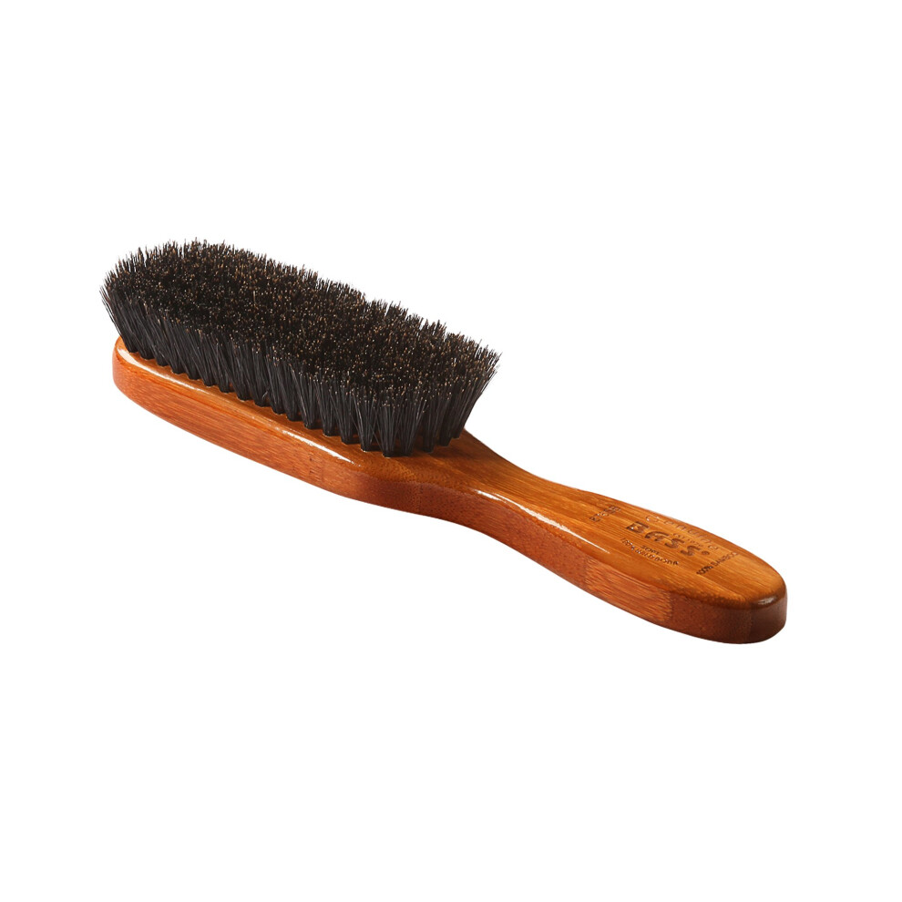 Bass Brushes Semi Oval Boar Wood Brush 1 Ea