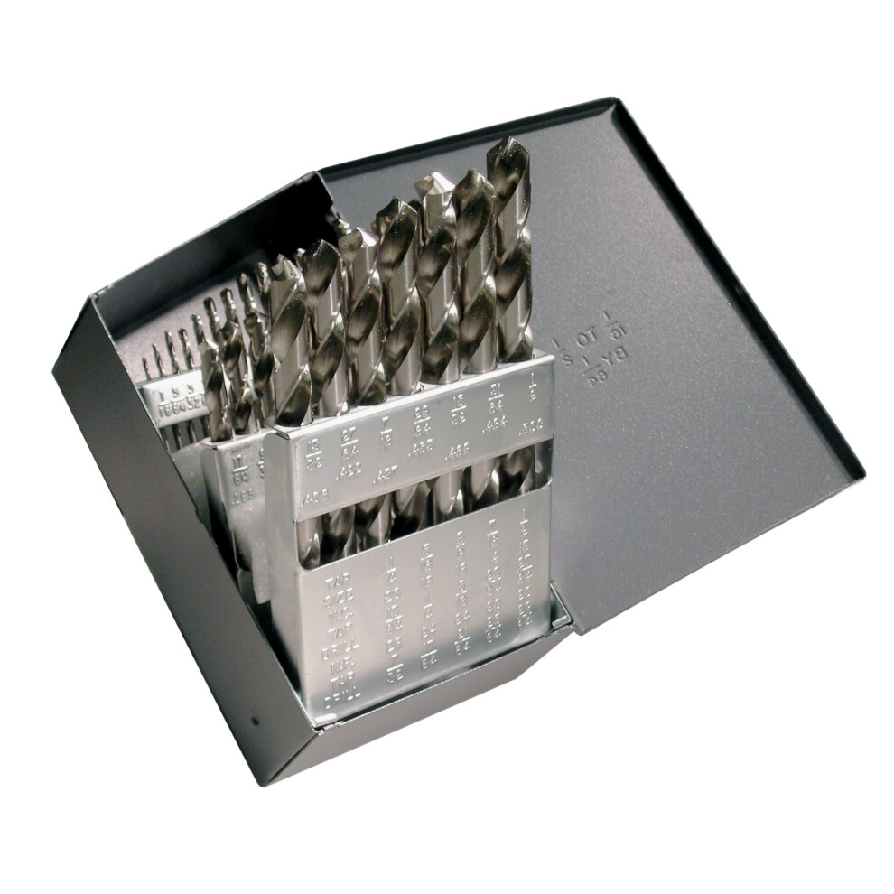 Photos - Bits / Sockets Cleveland C00934 CLE-MAX 60 Piece High-Speed Steel General Purpose Jobber Length Drill Bit Set Uncoated  Finish Roun(Bright)