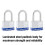 Master Lock Master Lock 5TRILFPF Κλειδαριά Εξωτερικού με Κλειδί, 3 Πακέτο Ιδιοκτήτη, Ασημί 2