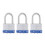 Master Lock Master Lock 5TRILFPF Κλειδαριά Εξωτερικού με Κλειδί, 3 Πακέτο Ιδιοκτήτη, Ασημί 1