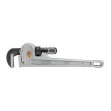 Ridgid 47057 Chave de tubo reta de alum nio 12 """" Chave de encanamento robusta com fios de limpeza e mand bulas de gancho