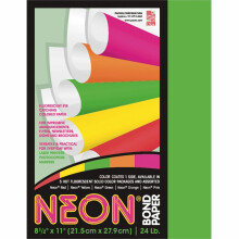 Pacon Corporation 104317 Neon-Bondpapier, 24 Pfund. 100 Blatt 8-1/2 Zoll x 11 Zoll Neongrn