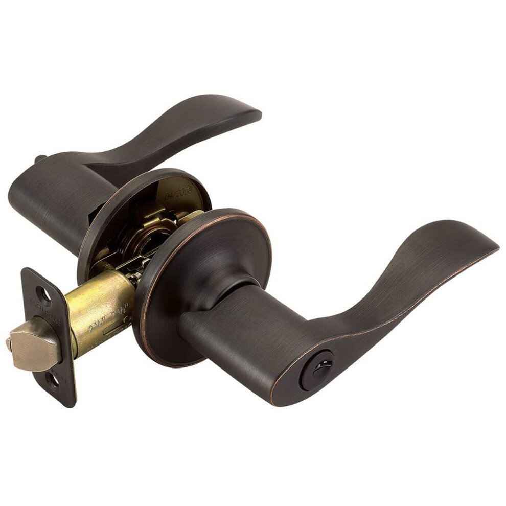 Photos - Door Handle Design House 700542 Springdale Keyed Entry Door Lever Oil Rubbed Bronze