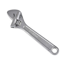 Olympia Tools 10"""""""" Adjustable Wrench Heavy Duty Drop Forged Steel Chrome Plated Precision Machined Jaws Rust Resistant