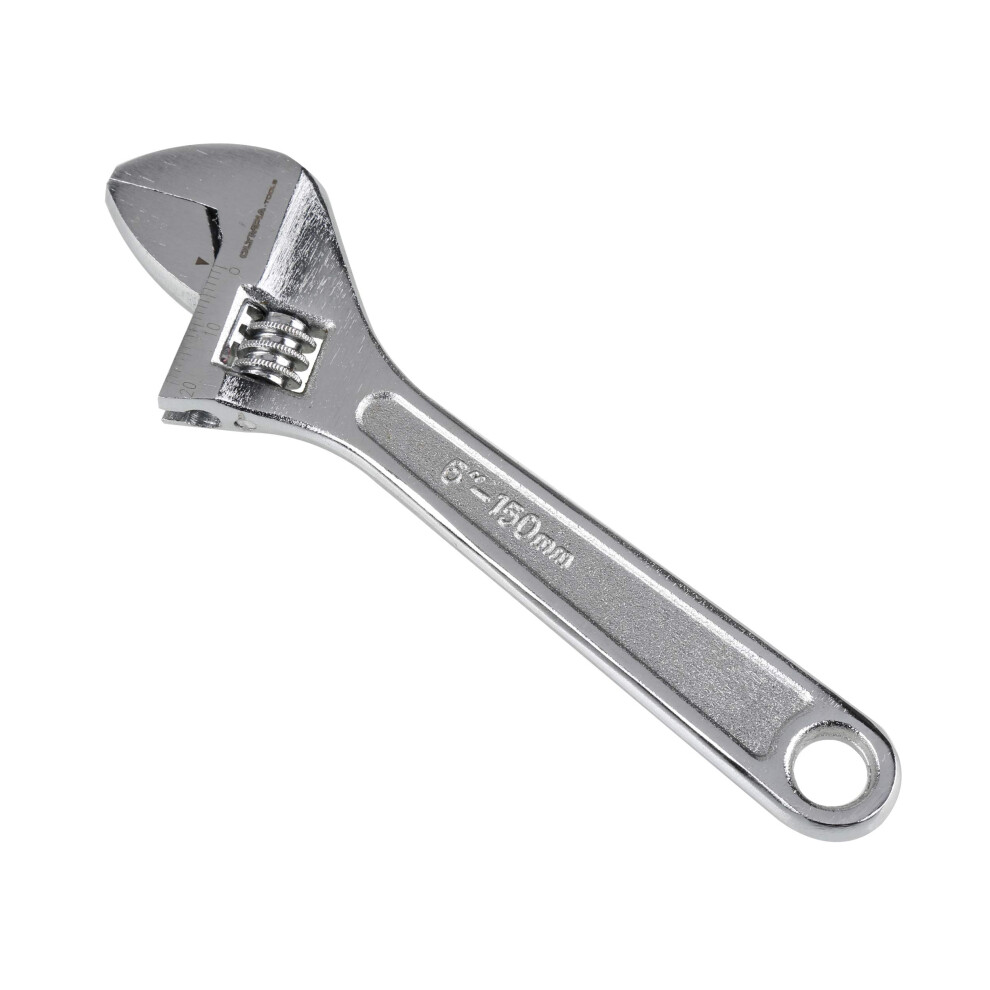 Olympia Tools 10"""""""" Adjustable Wrench  Heavy Duty Drop Forged Steel  Chrome Plated  Precision Machined Jaws  Rust Resistant
