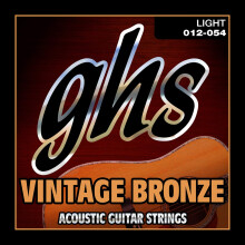 GHS Strings VN-L Vintage Bronze Akustikgitarrensaiten, leicht (.012.054)