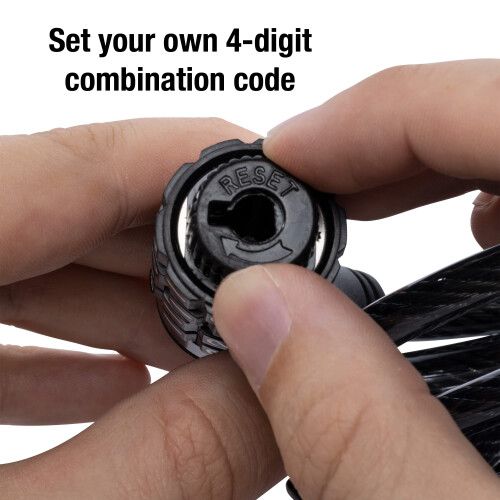 Master Lock Master Lock Μαύρο Κλειδώστε τον Συνδυασμό σας, Κλειδαριά Ποδηλάτου 6 Ποδιών 1
