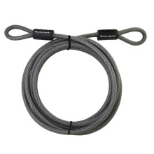 Master Lock 72DPF stalen kabel met lusvormige uiteinden, 4,5 m lang, 1 verpakking, zwart