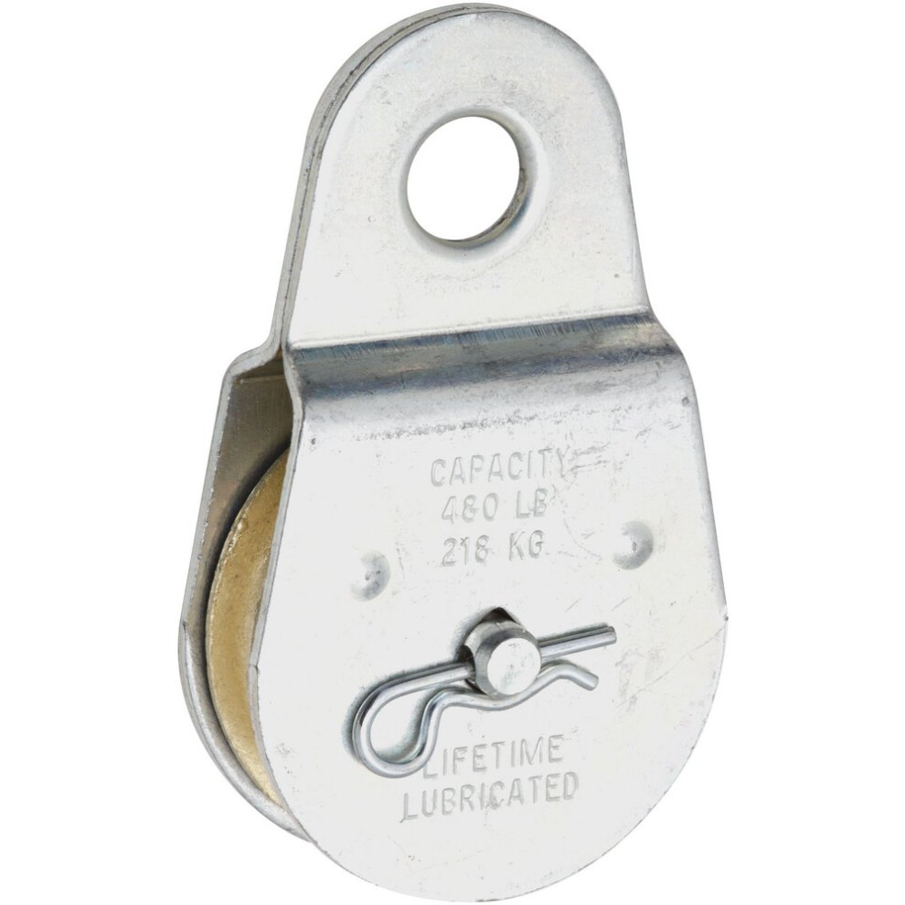 National Hardware N195-818 3213Bc Fixed Single Pulleys In Zinc 2"""""""" 038613195813