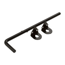 National Hardware N165-902 porttitangon pultti 1/2"""" x 12"""" pllystetty WeatherGuard-suojauksella mustalla terksell