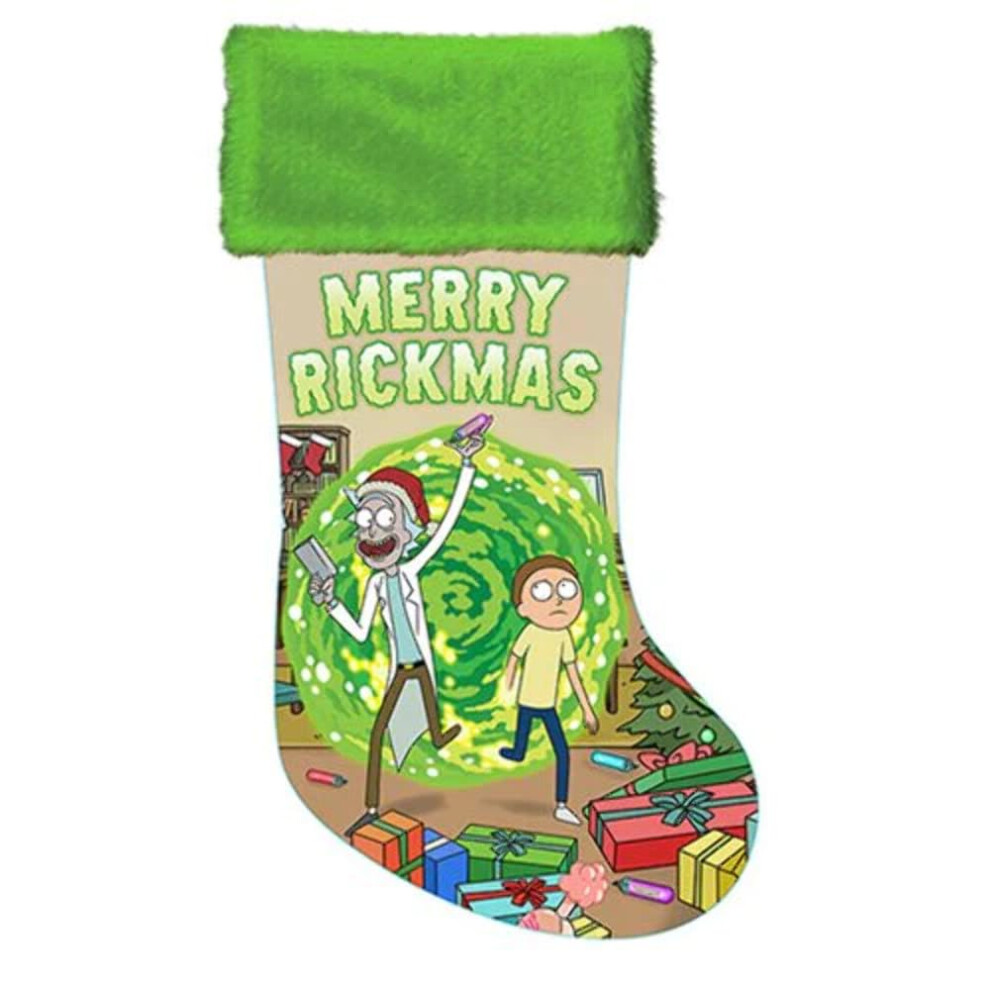 Kurt S Adler Kurt Adler Rick And Morty Satin Stocking