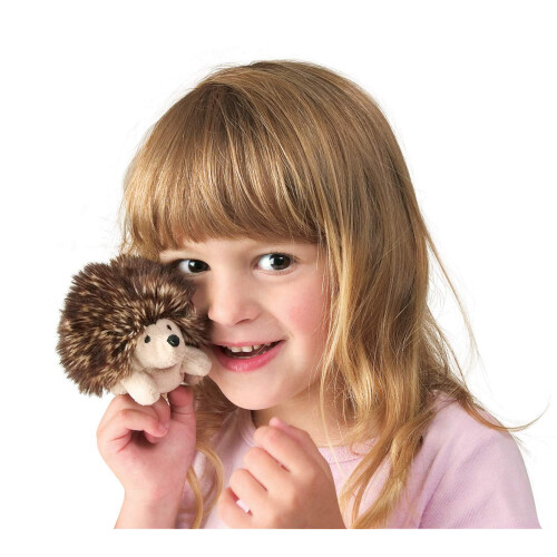 Folkmanis Mini Hedgehog Finger Puppet  Brown  1 EA 1