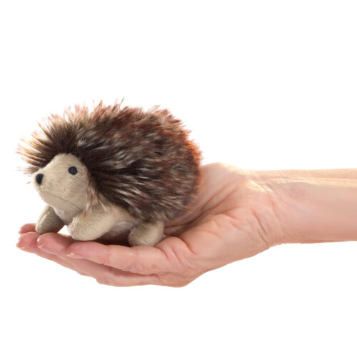 Folkmanis Mini Hedgehog Finger Puppet  Brown  1 EA