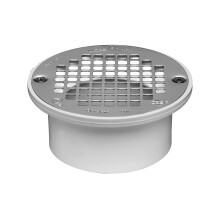 Drenaje de uso general de PVC Oatey de 3 o 4 pulgadas con filtro Screw-Tite de acero inoxidable de 5 pulgadas