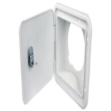 JR Products L8D82-A Polar White Thumb Lock for Sewer Hose/Storage Hatch