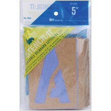 Duro Graphic Products 3335 Oil Board Stencil S?t 5"""" Brun