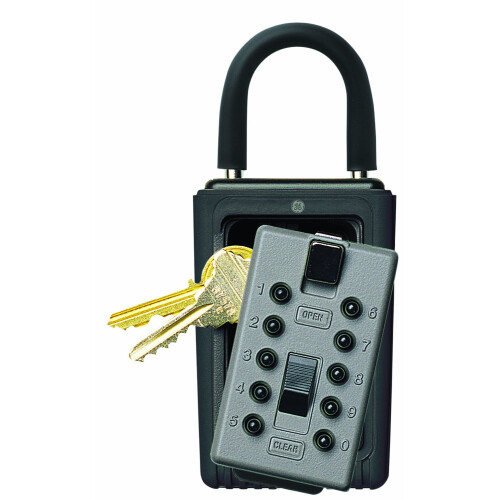 KIDDE Kidde AccessPoint 001166 Keysafe 3-Key Portable Push Button Key Safe Box Titanium Gray 1