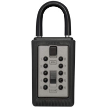 Kidde AccessPoint 001166 KeySafe Tragbarer Schl  sseltresor mit 3 Schl  sseln, Druckknopf, Titangrau
