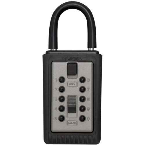 KIDDE Kidde AccessPoint 001166 Keysafe 3-Key Portable Push Button Key Safe Box Titanium Gray