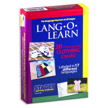 Stages Learning Materials Stages Learning Materials Lang-O-Learn ESL Clothing Vocabulary Cards Flashcards for English  Spanish  French  German  Italia