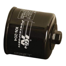 K&N Motorrad-lfilter: Hochleistungs-lfilter in Schwarz mit 17-mm-Mutter zur Verwendung mit synthetischen oder herkmmlichen len, passend fr Honda