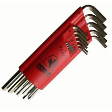 Bondhus 17195 Set of 15 Hex L-wrenches with BriteGuard Finish Extra Long Length sizes 1.27-10mm