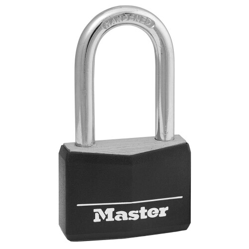 Master Lock Master Lock Μαύρο Αλουμινένιο Κλείστρο με Κλειδί, Κλείστρο Γυμναστηρίου, 141DLF