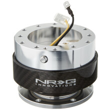NRG ohjauspyörän pikalukitussarja - Gen 1.0 - hopea/hiili - osanumero SRK-100CF