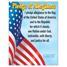 TREND Enterprises Inc. Pledge of Allegiance -oppimiskaavio 17"""" x 22""""