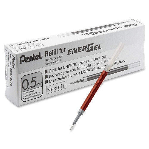 Pentel Pentel EnerGel Fl?ssiggelstift-Mine, 0,5 mm, rote Tinte 2