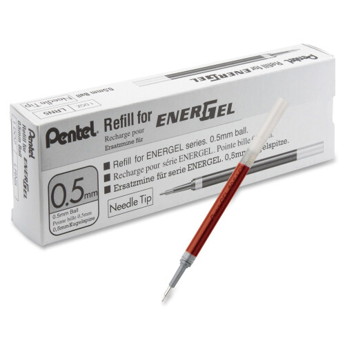 Pentel Pentel EnerGel Fl?ssiggelstift-Mine, 0,5 mm, rote Tinte 1