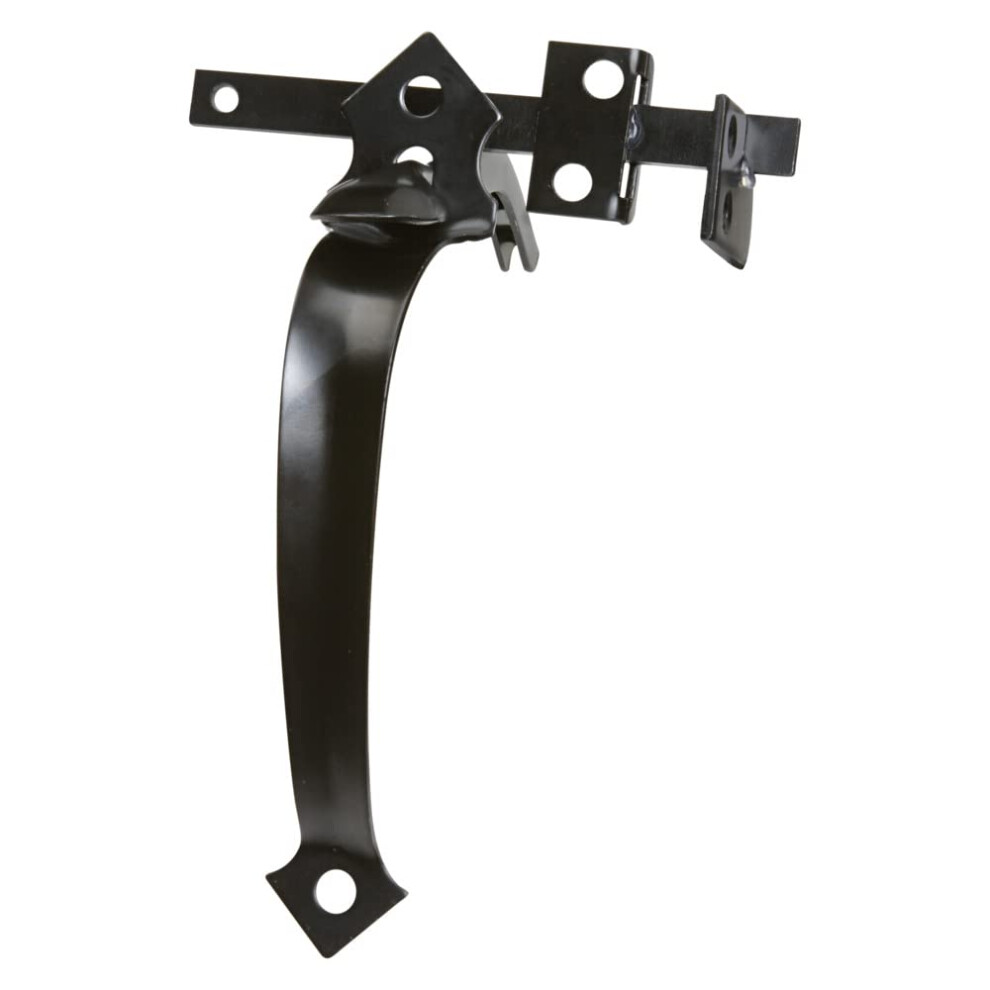 National Hardware N101-451 V24 In-Swinging Thumb Latch In Black 038613101456