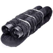 Flex-Drain 51510 Flexibel/utbyggbar landskapsarkitektur drneringsrr perforerad med filterstrumpa 4-tums med 25 fot
