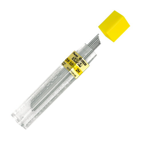 Pentel Pentel Super Hi-Polymer Ραβδί Αναγόμωσης, 0.9mm, 2H, 180 Ραβδιά (50-9-2H) 1