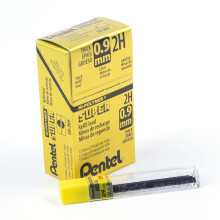 Pentel Super Hi-Polymer loodvulling 0,9 mm dik 2H 180 stuks lood (50-9-2H)