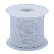 S&S Worldwide White Elastic Cord pentru fabricarea de bijuterii ?i me?te?uguri cu greutate medie 100 bobina de curte .7mm grosime