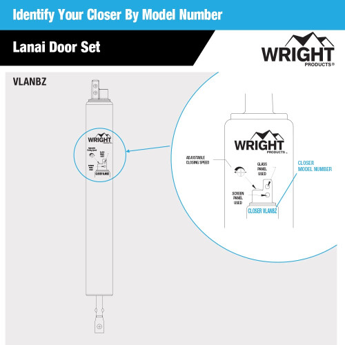 Σετ Πόρτας Wright Products Vlanbz Lanai, Χάλκινο 1