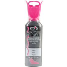 TULIP Dimensional Fabric Paint 65409 Dfpt 1.25Oz Metallic Black  1.25 Fl Oz (Pack of 1)  As Detailed