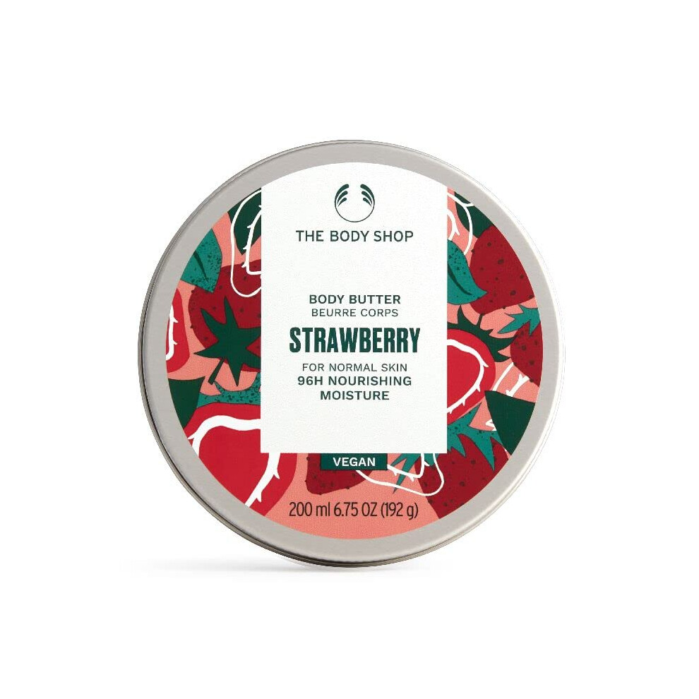 The Body Shop Strawberry Body Butter - Nourishing & Moisturizing Skincare for Normal Skin - Vegan - 675 oz