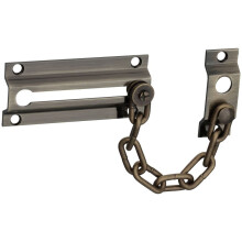 National Hardware N216-028 V1926 Osłona drzwi łańcuchowych z antycznego mosiądzu