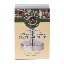 Martelo de Carne Fantes, Aço Inoxidável, 5 Pol. de Altura, Superfície de 3.25 Pol., Original Italiano desde 1906