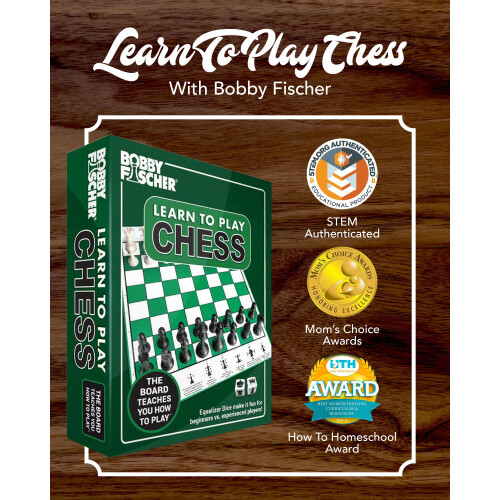 Bobby Fischer Learn to Play Chess Set Board Game 1