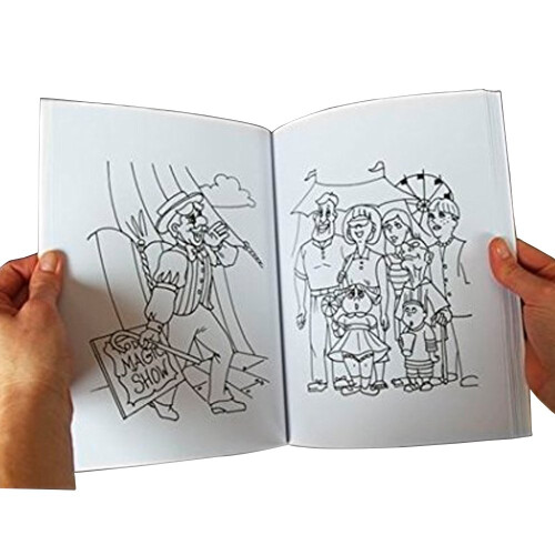 Magic Makers Magic Coloring Book Truque Magicians Choice 8,5 x 11 polegadas 1