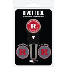 Team Golf 46845 Rutgers Scarlet Knights Divot Tool Pack with 3 Golf Ball Markers - Multi Team Colors, One Size