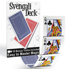 Magic Makers Svengali Deck - Easy Magic Card Trick Kit - Assorteret rød eller blå ryg inkluderer 10 bonus -tricks online