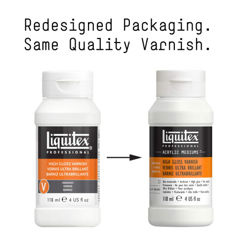 Liquitex Professional High Gloss Varnish  118ml (4-oz) 1