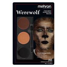 Mehron Makeup -kolmiv rinen hahmomeikkipaletti | Halloween-erikoistehosteiden ja teatterivoidemeikin FX-paletti | Kasvomaalausmeikki 0,7 oz (20 g