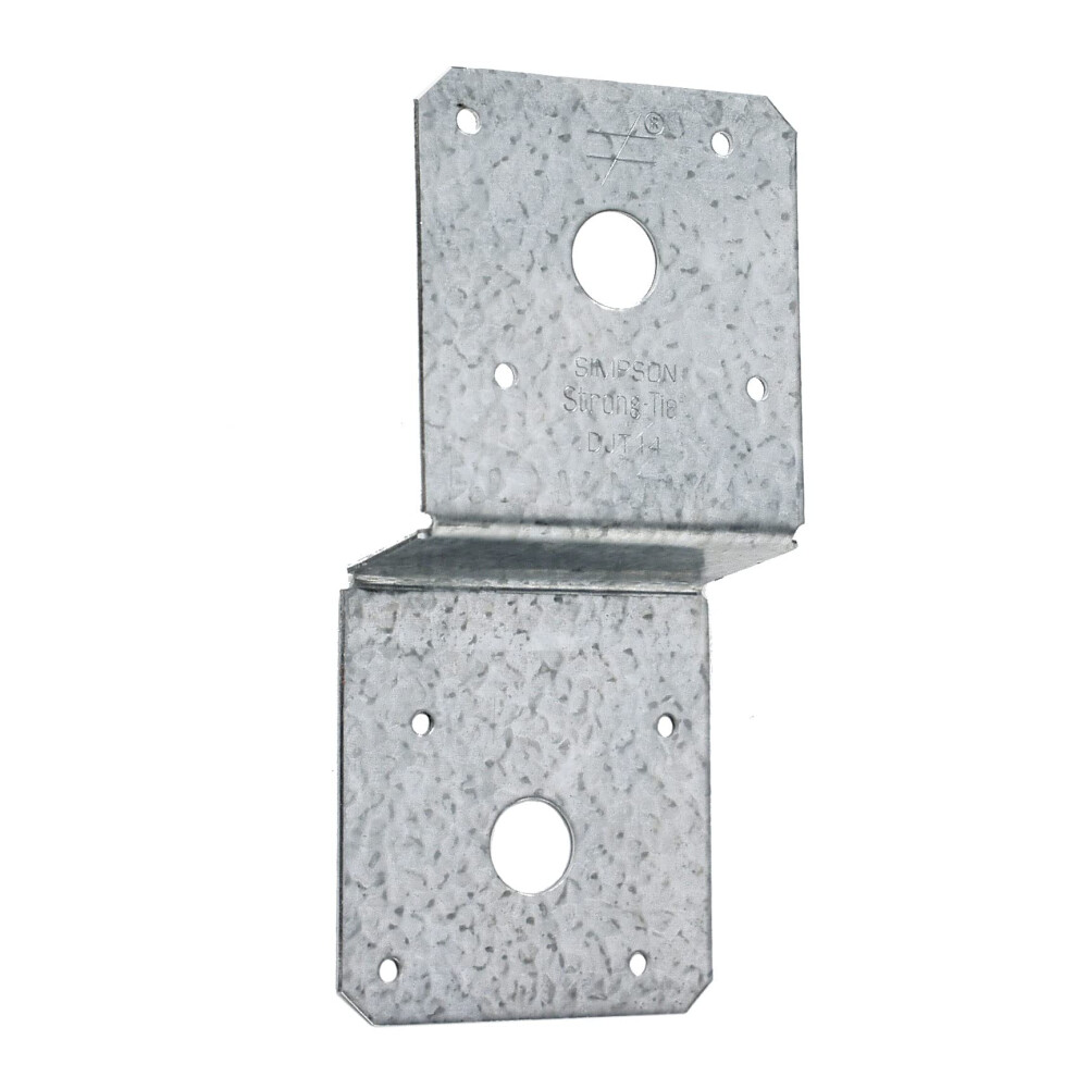 Simpson Strong Tie DJT14Z DJT 14-Gauge ZMAX Galvanized Deck Joist Tie for 2X (Pack of 25)  1 Each  Steel